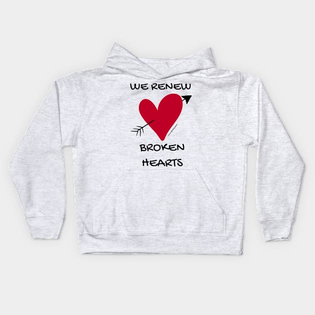 Broken Hearts Kids Hoodie by RadioHarambe